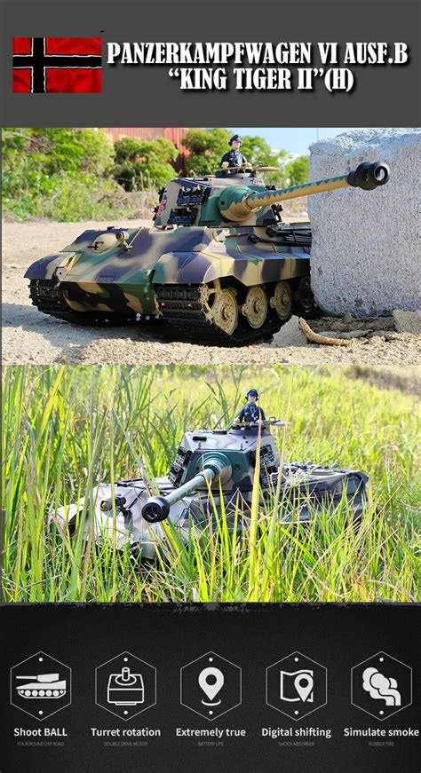 Heng Long Rc Tank German Tiger King With Henschel Turret A Wave Rc