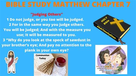 Bible Study Matthew Chapter 7 Bible Study Bible Study