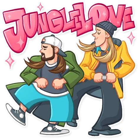 Jay And Silent Bob Funny Cartoon Wall Sticker 20 Pro Sport Stickers