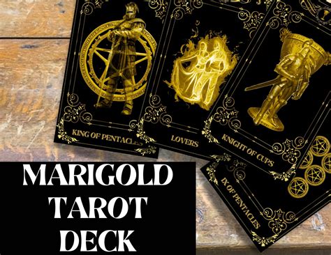 Marigold Printable Tarot Deck 78 Cards Divination Deck - Etsy