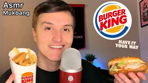 Asmr Burger King Whopper W Fries Mukbang Youtube