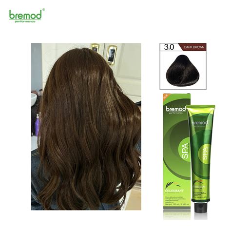 Bremod Hot Hair Color Hair Dye Basic Ml With Oxidizing Cream Black Medium Brown Blonde