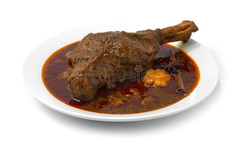 Braised Lamb Shank Massaman Curry Stock Photo Image Of Lunch Herbs