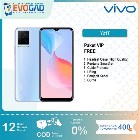 Jual Vivo Y T Qualcomm Sm Snapdragon G Garansi Resmi Shopee