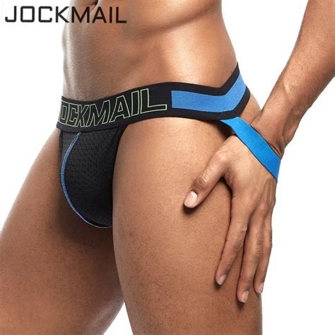 JOCKMAIL Suspensorio De Cintura Baja Para Hombre Ropa Interior Sexy Gay Bikini Wonderjock Tanga