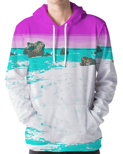 Vaporwave And Aesthetic Clothing Beach Dream Hoodie Vapor95 Hoodies