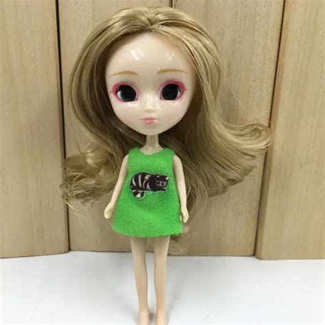 Pullip Mini Blyth Doll 10cm Diy Nude Doll 10cm Lovely Cute Long Hair In Dolls From Toys