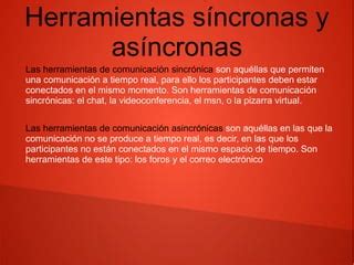 Herramientas Sincronas Y Asincronas PPT