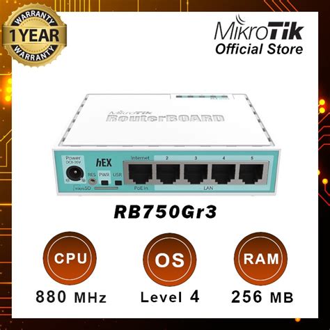 Jual Mikrotik Router Board Rb750gr3 Hex 1 Unit Shopee Indonesia