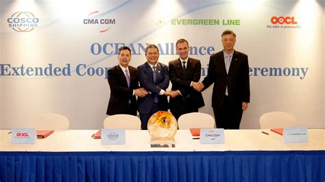 Cma Cgm Extends Ocean Alliance With Evergreen Oocl And Cosco To