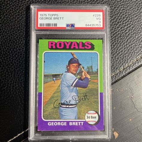 Topps George Brett Psa Rookie Card Hof Royals Ebay