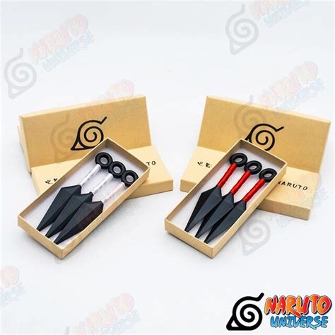 Naruto Kunai Knife Set (Set of 3 White) - Naruto Universe Official