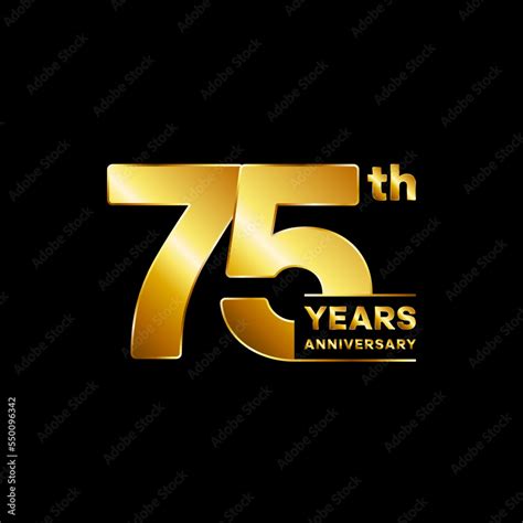 75th Anniversary. Anniversary Celebration Logo design, Logo Vector ...