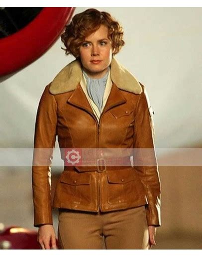 Buy Amelia Earhart Leather Jacket | Amy Adams Jacket