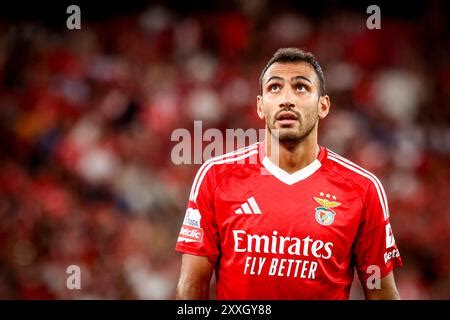 Vangelis Pavlidis Forward Of Sl Benfica Celebrates After Scoring A Goal