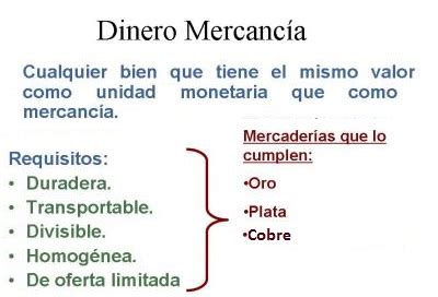 Qu Es El Dinero Mercanc A Explicado De Forma Sencilla