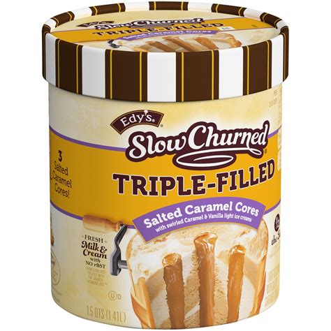 Dreyer's Slow Churned Salted Caramel Cores Ice Cream 48 oz | Shipt