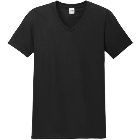 Gildan 64V00 Softstyle V-Neck T-Shirt - Black | FullSource.com