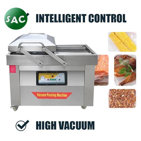 Poulty Continuous Food Chamber Sealer Full Thermoforming Walnut Double