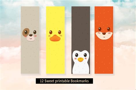 Printable Bookmarks Template, Animals Bookmarks, Printable Bookmarks ...