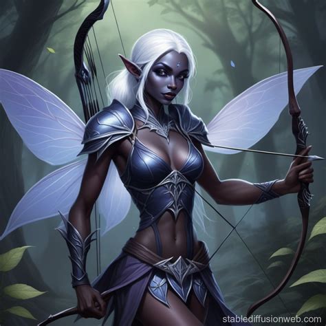 Drow Archer Fairy's Story | Stable Diffusion Online