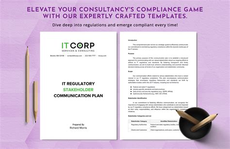 IT Regulatory Stakeholder Communication Plan Template in Word, PDF ...