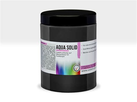 Siebdruck Fachhandel für Profis und Einsteiger AQUA SOLID Schwarz