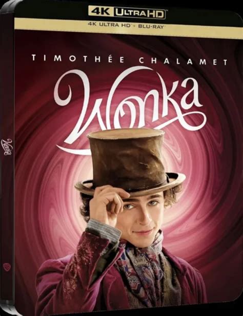 TimothÉe Chalamet Is Wonka 4k Ultra Hd Blu Ray Steelbook Artwork 1