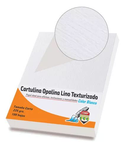 Cartulina Lino Texturizada Blanca Gr Importada Carta Pack Env O Gratis