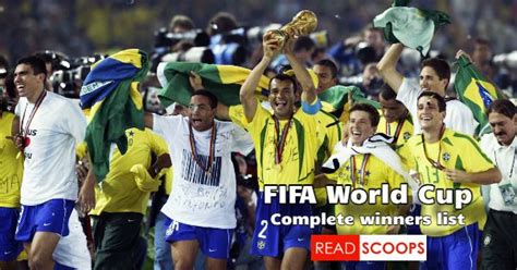 All-Time FIFA World Cup Winners List | Read Scoops