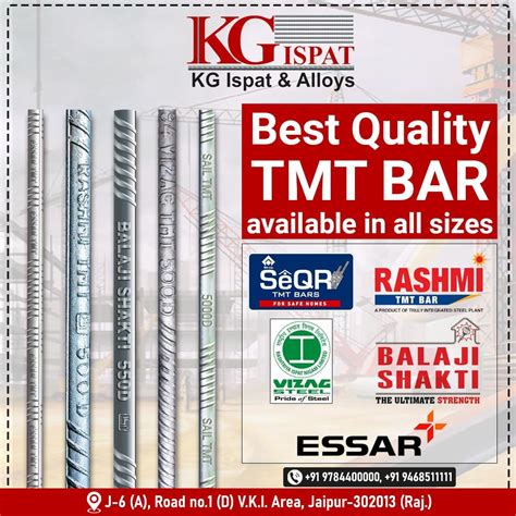 K G Ispat Alloys Tmt Bar Dealer In Jaipur Saria