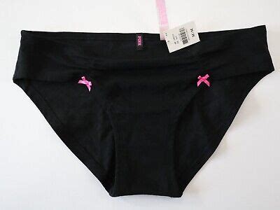 NEW Victoria S Secret VTG PINK 2013 Ruched Bow Cheeky Bikini Rare Panty MEDIUM EBay