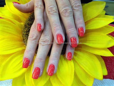 Eye Candy Nails And Training Acrylic Nails With Red Gelux Gel Polish By