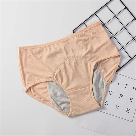 Cheap Menstrual Panties Women Sexy Pants Leak Proof Incontinence Cotton High Waist Underwear