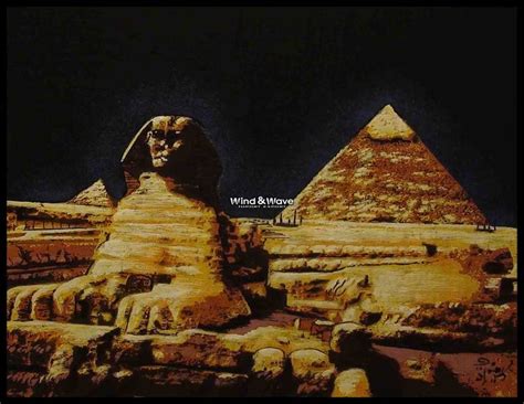 It Shows The Famous Pyramids And The Largest And Most Famous Sphinx