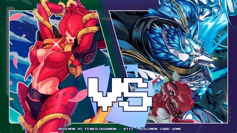 Rosemon X Vs Fenriloogamon Bt Digimon Card Game Youtube