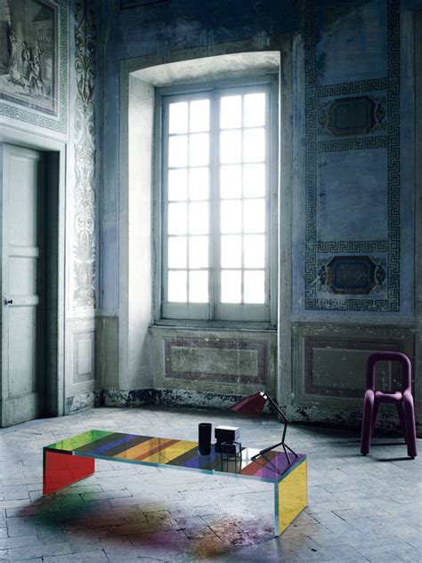 Table Basse The Dark Side Of The Moon Glas Italia Multicolore Made In Design