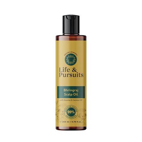 Life And Pursuits Organic Hair Growth Oil 676 Fl Oz Ayurvedic Scalp Therapy Oil