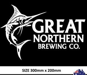 GREAT NORTHERN beer Fishing logo sticker popular car decal | eBay