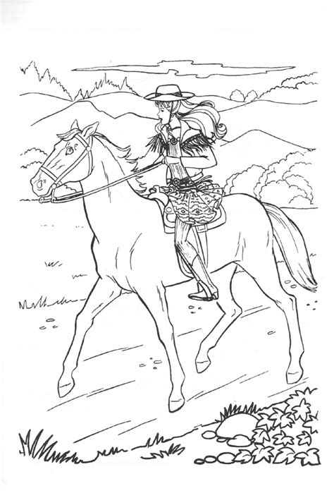 Barbie Horse Coloring Pages - Coloring Home