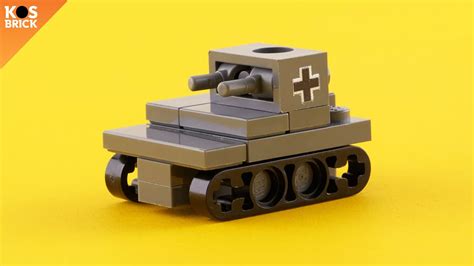 Lego Panzer 1 WW2 German Tank Mini Vehicles Tutorial YouTube