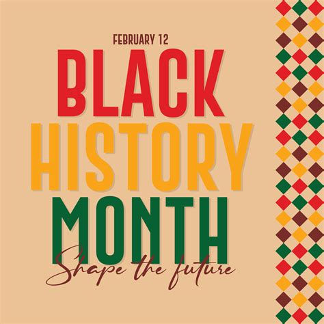 Black History Month Celebrate Black History Month Lettering With