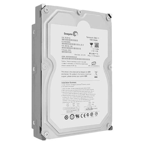 Festplatte Seagate 1TB ST31000340AS 32Mb Cache 7200Rpm Sata II 3,5 ...