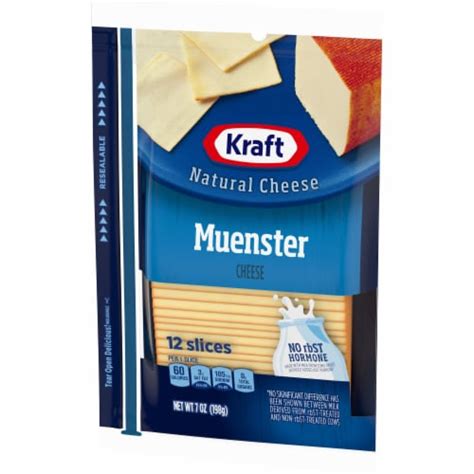 Kraft Muenster Cheese Slices Ct Smiths Food And Drug