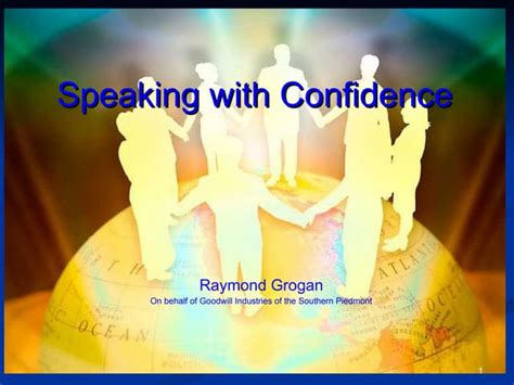 Speaking With Confidence 080307 Ppt