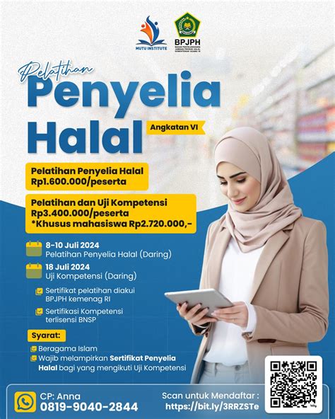 Pelatihan Dan Uji Kompetensi Penyelia Halal Angkatan VI Juli 2024