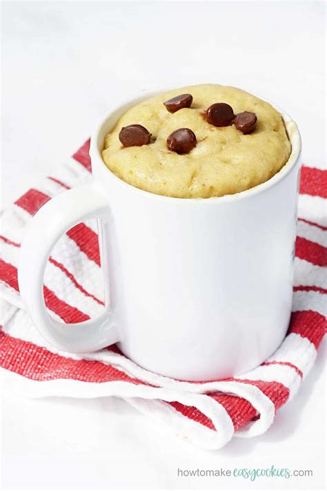 The BEST Chocolate Chip Cookie In A Mug EASY Microwave Recipe