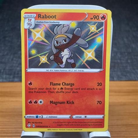 Verified Raboot (Shiny Vault)- Shining Fates Pokemon Cards | Whatnot