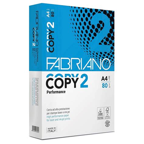 Papel Fotocópia Fabriano Copy 2 A4 80g 500 Folhas [ref 113772]