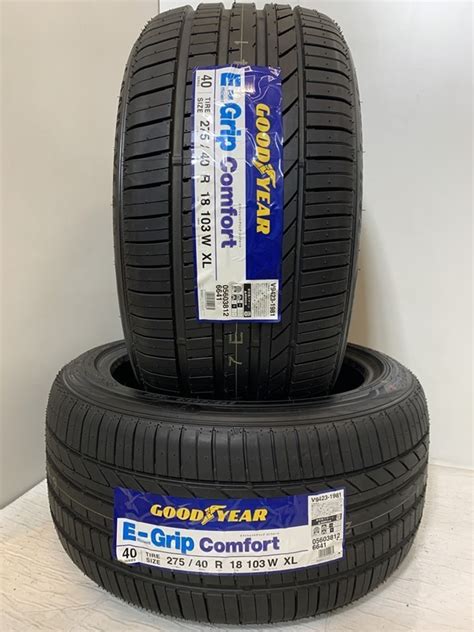 未使用送料無料未使用夏タイヤ 2本セット 275 40R18 103W XL SGY110 28 GOODYEAR E Grip